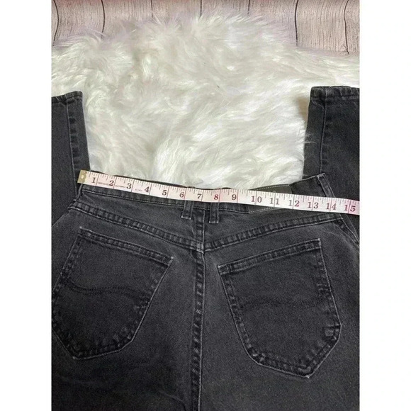 Vintage Lee Jeans Black Wash Women's Size 6 READ DESCRIPTION - Picture 7 of 10